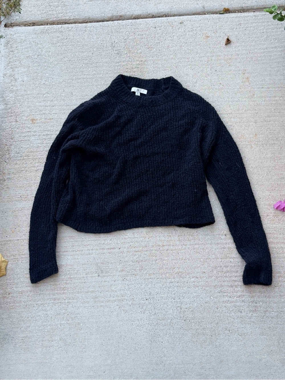 Banana Republic Navy Women's Cropped Knit Sweater